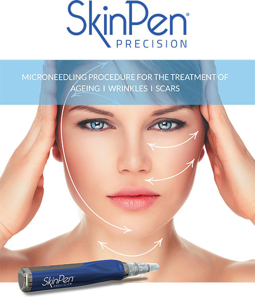 Advert for SkinPen Precision microneedling treatment